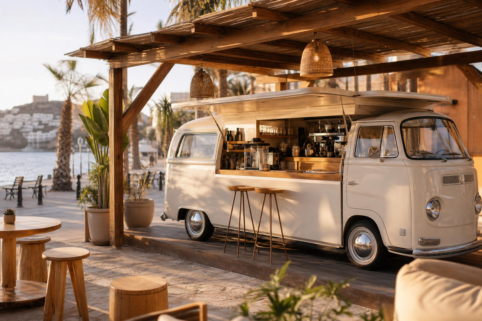 Kontrbus Coffee Co. VW T2 concept cafe in Kuşadası